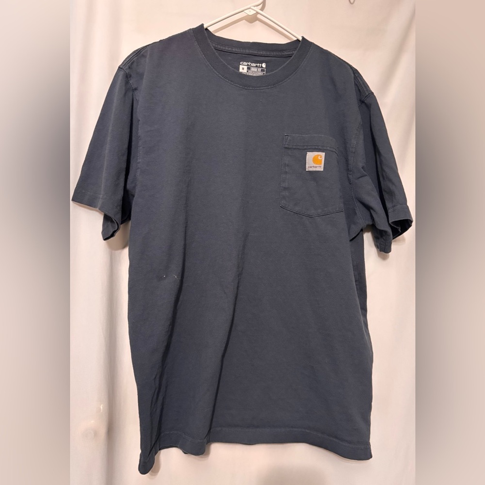 Carhartt Blue Short Sleeve Tee Heavyweight Cotton